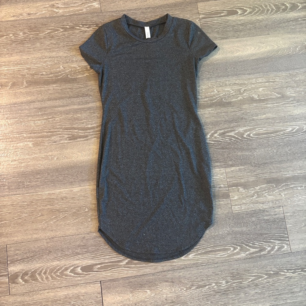 Charcoal Bodycon T-Shirt Dress